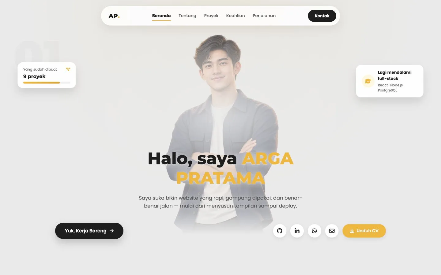 Preview portfolio Arga Pratama
